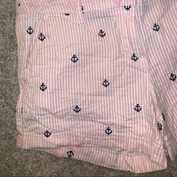 British Khaki Pink & Blue Anchor Shorts size 4 - Picture 5 of 10